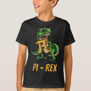 Pi-rex Tyrannosaurus Dinosaur Dino Pi-tag Wiskundi T-shirt