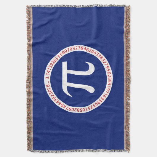 Pi Ring op Navy Blue Deken (Voorkant Verticaal)