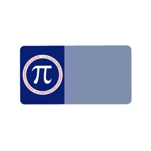 Pi Ring op Navy Blue Etiket (Voorkant)