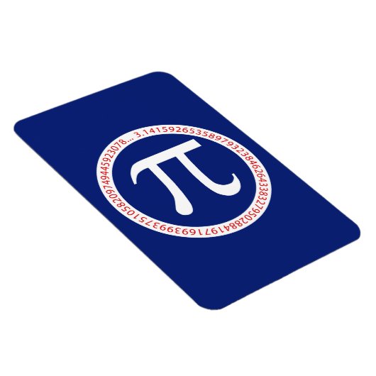 Pi Ring op Navy Blue Magneet (Rechterzijde)