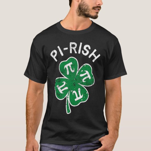 Pi rish Lucky C St Patrick's Day Distress T-shirt (Voorkant)