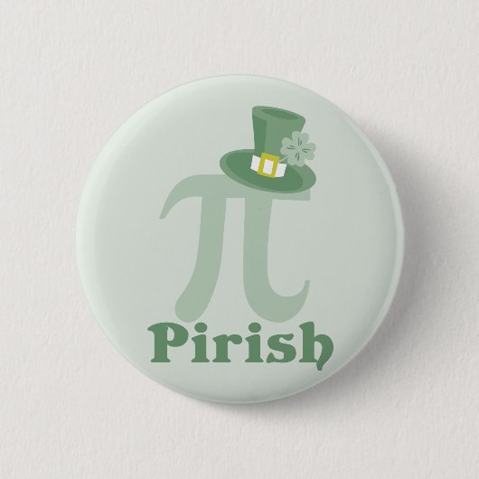 "Pi-rish" Ronde Button 5,7 Cm (Voorkant)