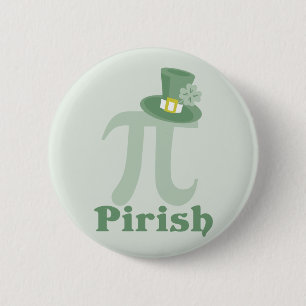 "Pi-rish" Ronde Button 5,7 Cm