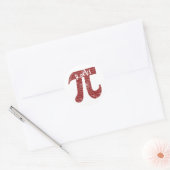 Pi Rocks Ronde Sticker (Envelop)
