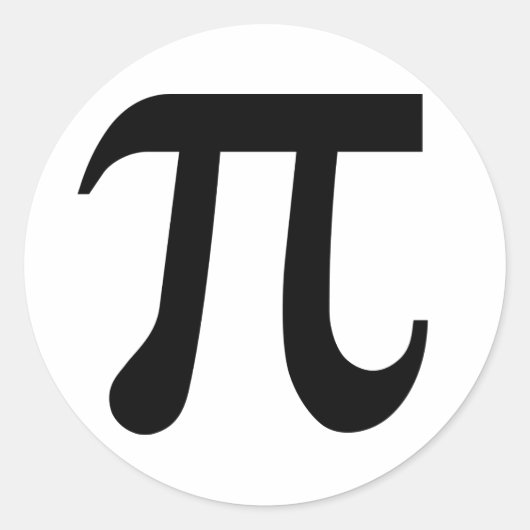 Pi Ronde Sticker (Voorkant)