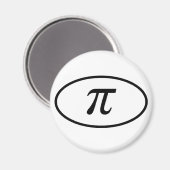 Pi Round Magnet (Voorkant / Achterkant)