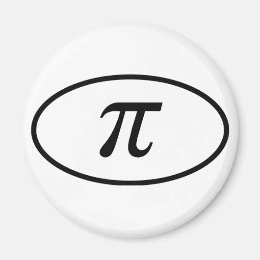 Pi Round Magnet (Voorkant)