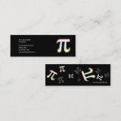 Pi - Scientist Mini Visitekaartje (Voorkant / Achterkant)