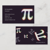 Pi - Scientist Visitekaartje (Voorkant / Achterkant)