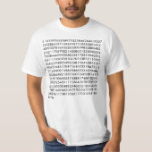 PI Shirt Funny Wiskunde Shirten (Voorkant)