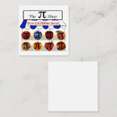 Pi Shop Vierkante Visitekaartje (Voorkant / Achterkant)