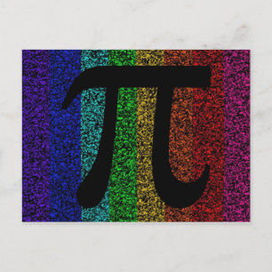 Pi Sign Black Briefkaart
