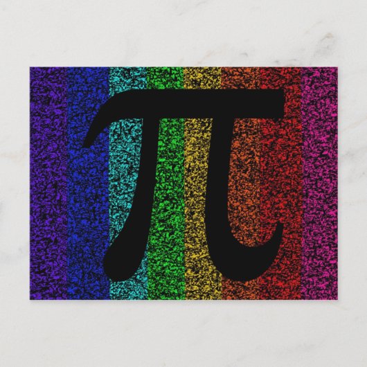 Pi Sign Black Briefkaart (Voorkant)
