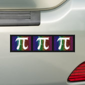 Pi Sign Electric Bumpersticker (Op auto)