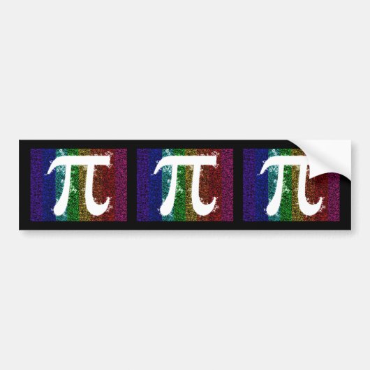 Pi Sign Electric Bumpersticker (Voorkant)
