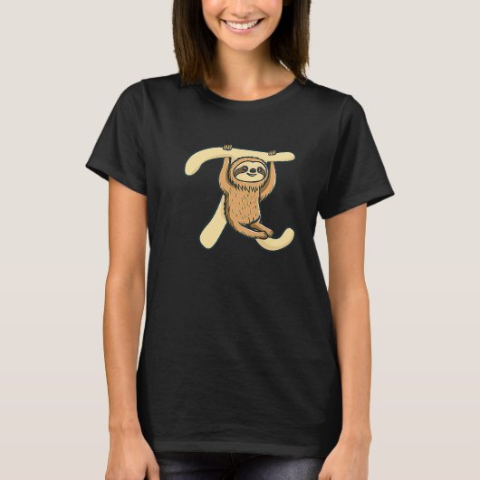 Pi Sloth Symbol Pi Day T-shirt (Voorkant)