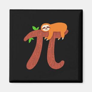 Pi Sloth Wiskunde Wiskundige Teacher Gift Magneet