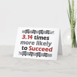 Pi Succes Grappige Wiskunde Afstudeerkaart Kaart