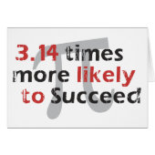 Pi succes wenskaart (Voorkant Horizontaal)