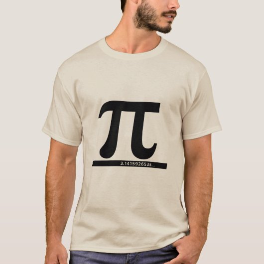 Pi Symbol 3.14 Infinite Decimal Math T-Shirt (Voorkant)