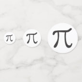Pi-symbolen - Pi Day Confetti (Achterkanten)
