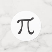 Pi-symbolen - Pi Day Confetti (Kleine voorkant)