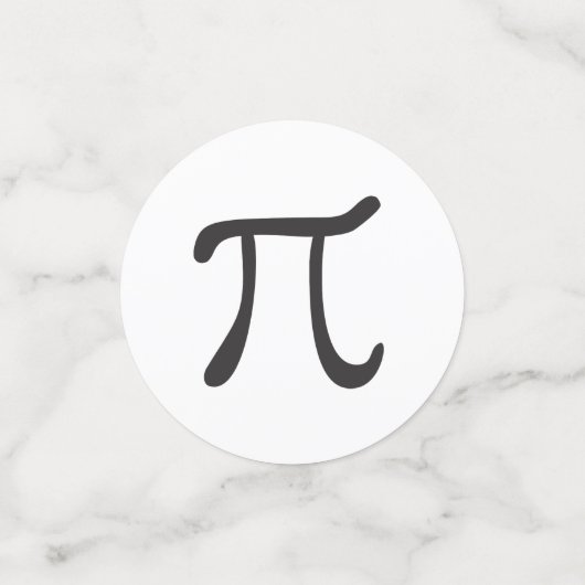 Pi-symbolen - Pi Day Confetti (Kleine voorkant)