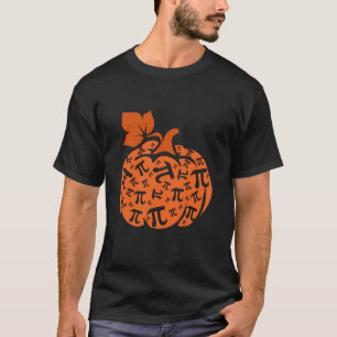 Pi Symbolen Pompoen Schattigee Vorm Wiskunde Scien T-shirt