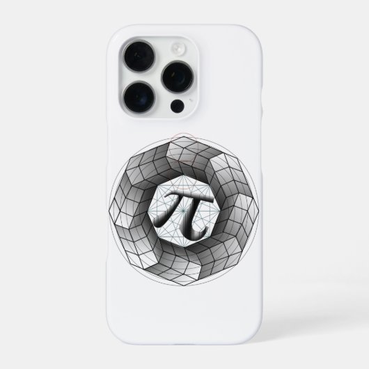 Pi Symbool-π, Optische Illusie iPhone Case voor u Hoesje (Achterkant)