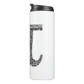 Pi-symbool 3.14 - 400 decimale waarden thermosbeker (Geroteerd rechts)