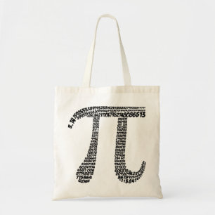 Pi-symbool 3.14 - 400 decimale waarden tote bag