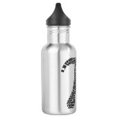 Pi-symbool 3.14 - 400 decimale waarden waterfles (Links)