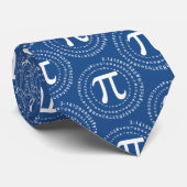 PI symbool 3.14 nummer spiraal PI dag blauw Stropdas (Opgerold)