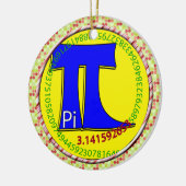 Pi-symbool 3.14 Ultimate Keramisch Ornament (Links)