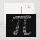 Pi-symbool Briefkaart (Voorkant / Achterkant)