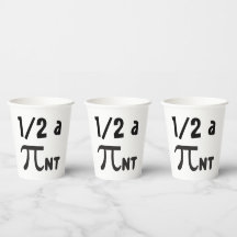 Pi-symbool Funny Pint © halve Pint 8oz Papieren ko