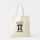 Pi Symbool Grappig Mijn liefde voor geld is Pi Sym Tote Bag (Achterkant)