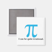 Pi-symbool I kan een irrationele magneet zijn (Voorkant / Achterkant)