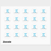 Pi Symbool, ik kan Irrationele Stickers zijn (Vel)