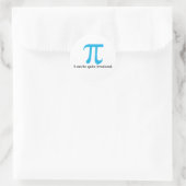 Pi Symbool, ik kan Irrationele Stickers zijn (Tas)