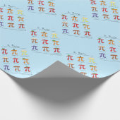 Pi Symbool Menu Cute Wiskunde Teacher Cadeaupapier (Hoek)