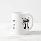 Pi Symbool Mok - Minimalistische Math Pi Day Koffi (Voorkant rechts)
