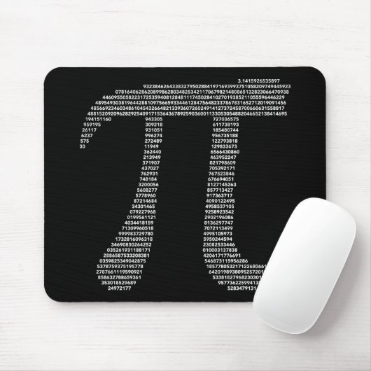 Pi-symbool Mousepad Muismat (Met muis)