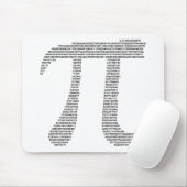 Pi-symbool Mousepad Muismat (Met muis)
