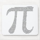 Pi-symbool Mousepad Muismat (Voorkant)