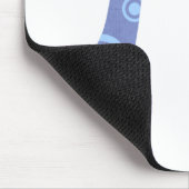 Pi symbool muismat met blauwe cirkels (Hoek)