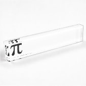 Pi-symbool Naambordje