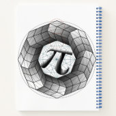 Pi Symbool Optische Illusie Notitieboek voor u (Achterkant)