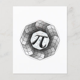 PI Symbool Optische Illusie Papieren Blad voor U