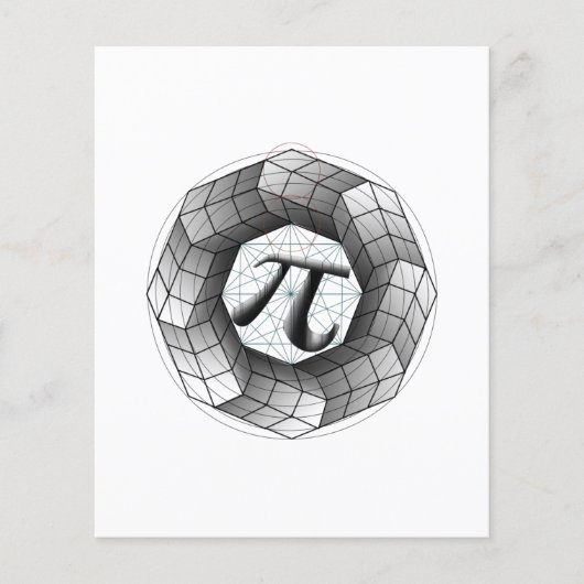 PI Symbool Optische Illusie Papieren Blad voor U (Voorkant)